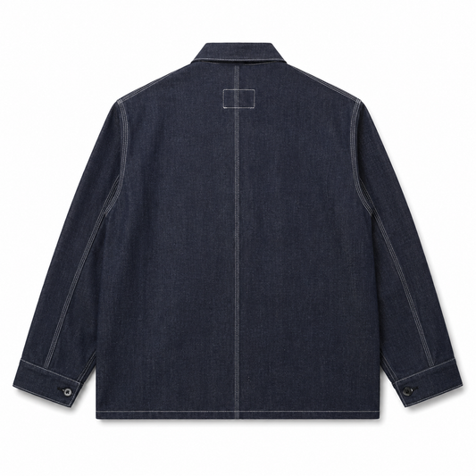 #GMT-010 DARK INDIGO DENIM COVERALL
