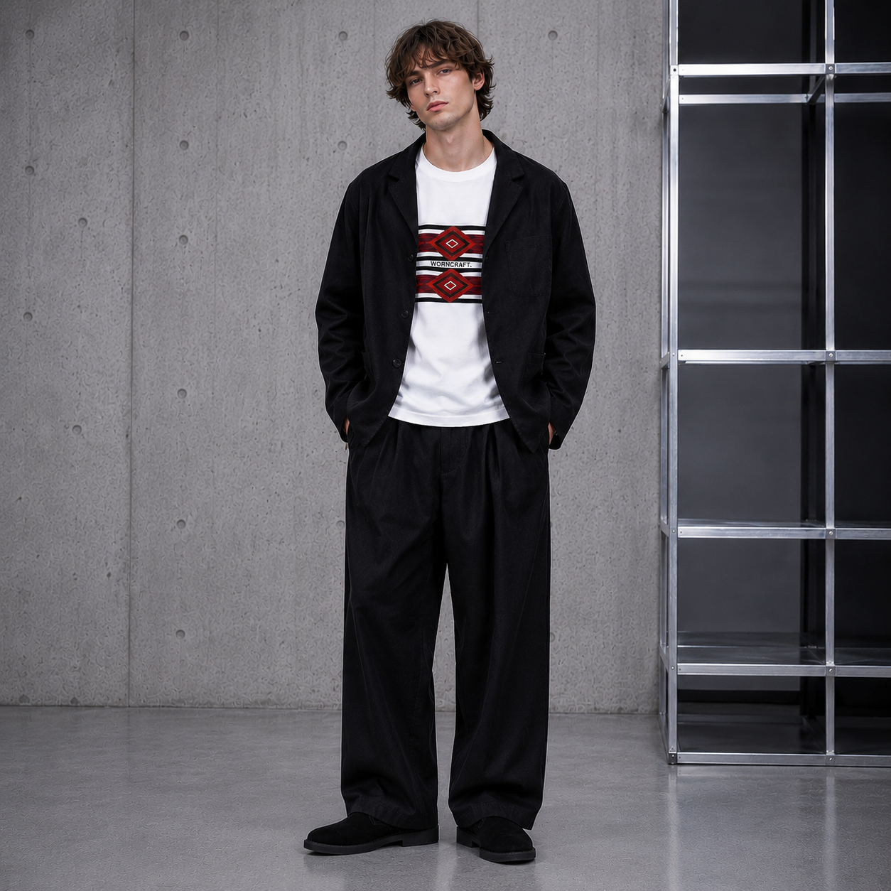 #GMT-020　USA COTTON SHORT SLEEVE NATIVE PATTERN T-SHIRTS