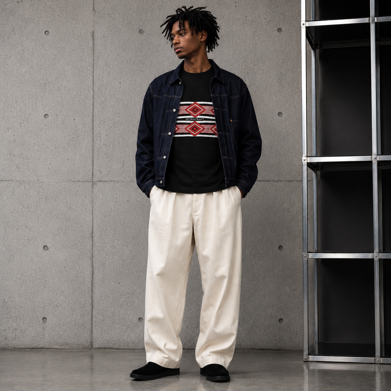 #GMT-021　USA COTTON SHORT SLEEVE NATIVE PATTERN T-SHIRTS