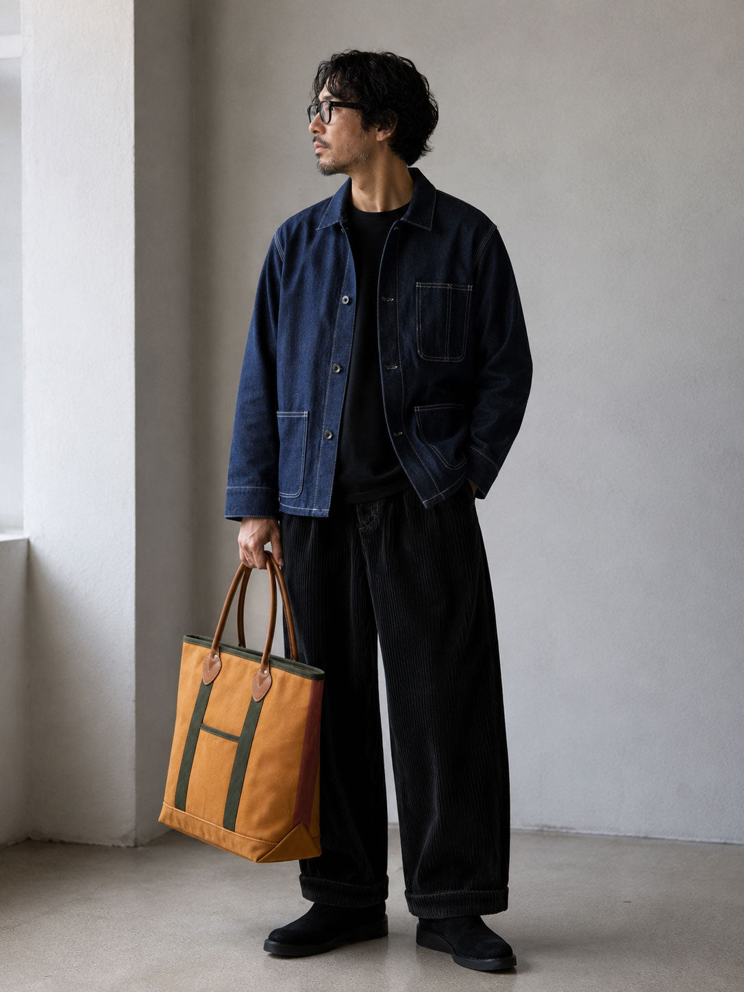 #GMT-010  DARK INDIGO DENIM COVERALL