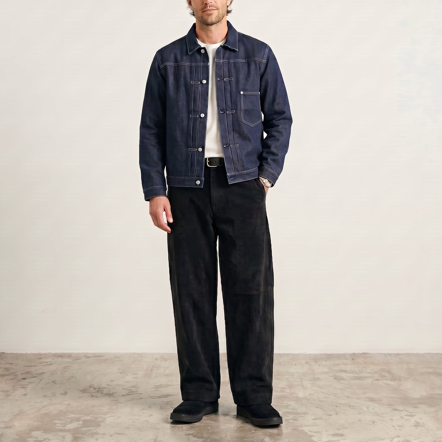 #GMT-009  DARK INDIGO DENIM JACKET