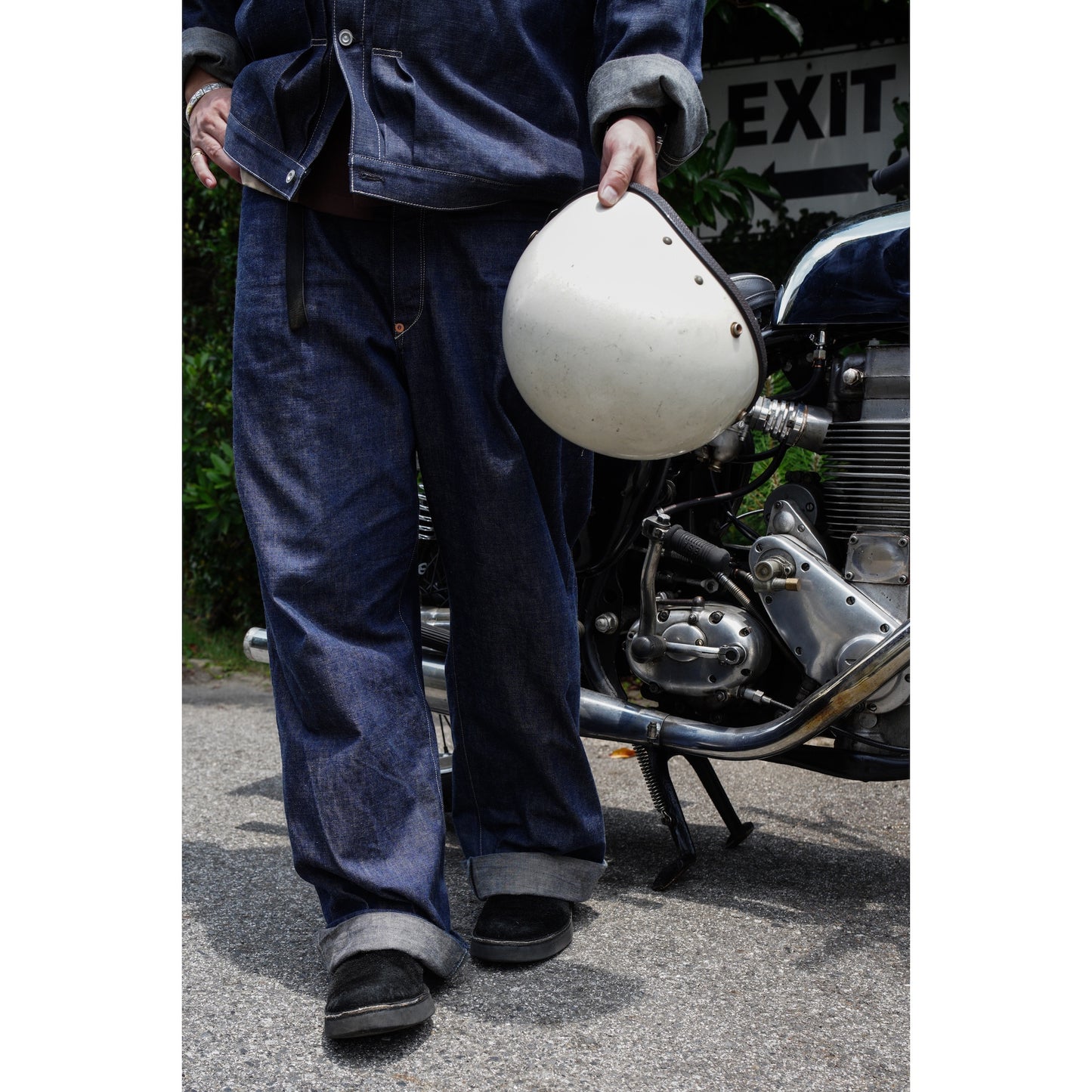 #GMT-011  DARK INDIGO DENIM TROUSER