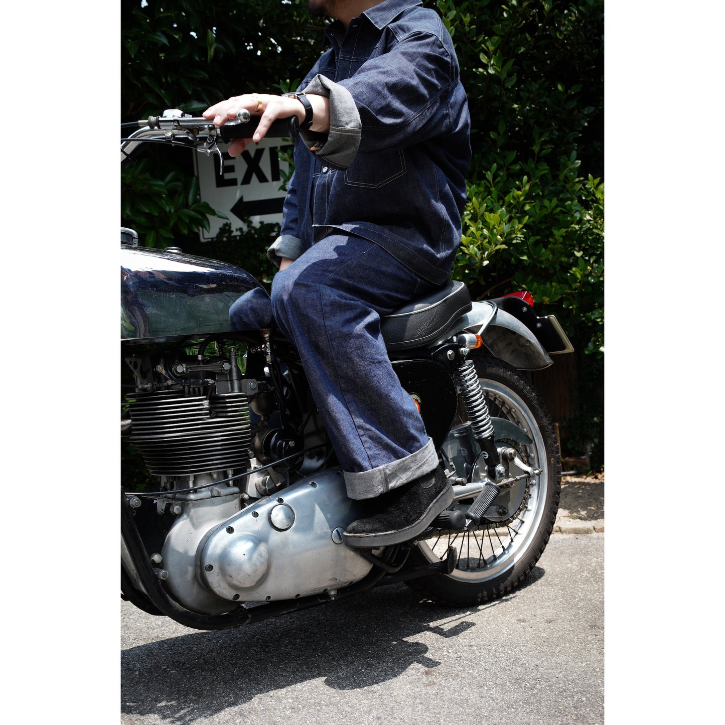 #GMT-011  DARK INDIGO DENIM TROUSER
